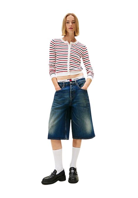 Cardigan slim fit a righe Tommy Hilfiger | DW0DW209760FG